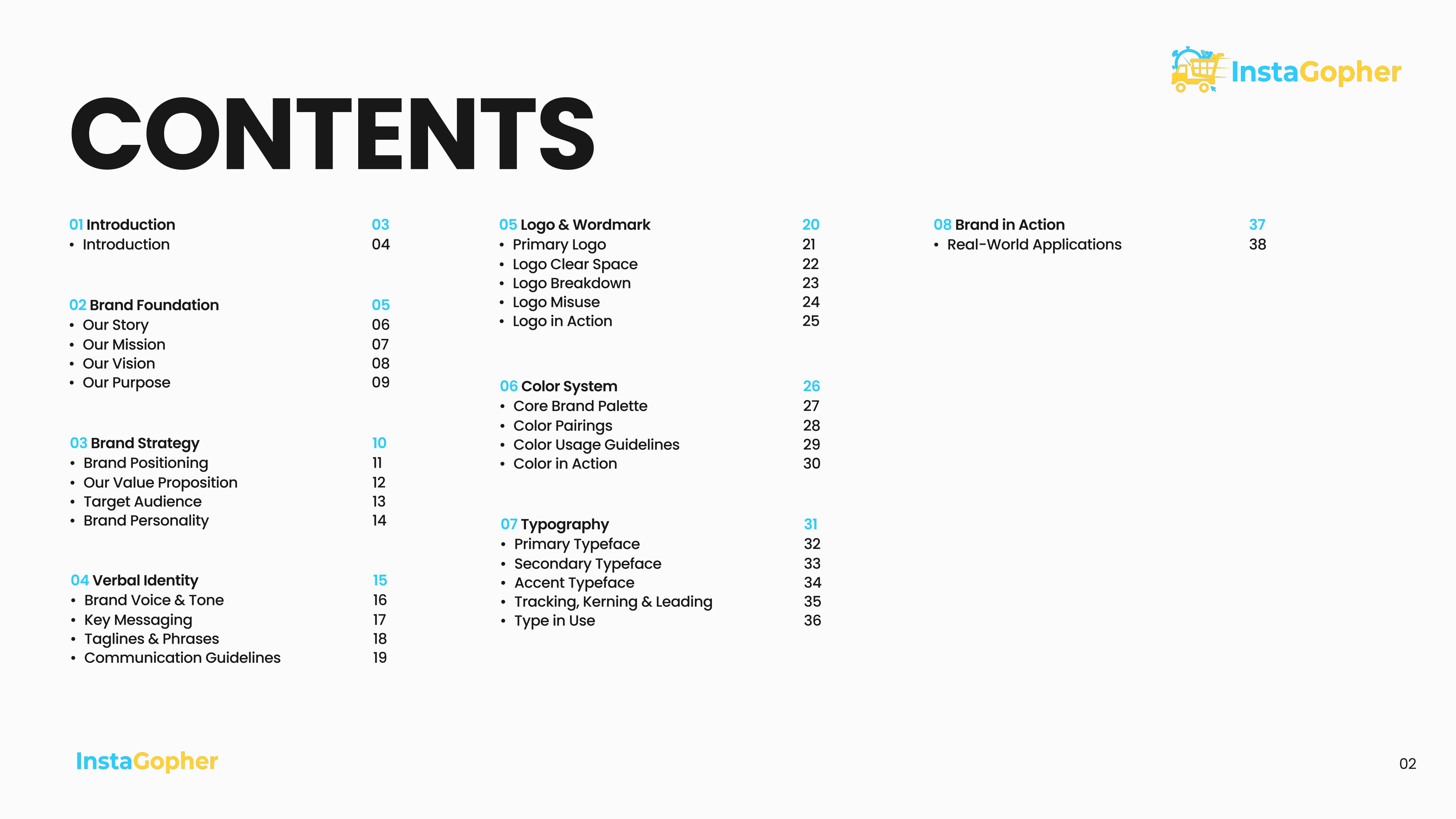 InstaGopher — Brand Guidelines — view 2